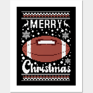 Merry Christmas football Posters and Art